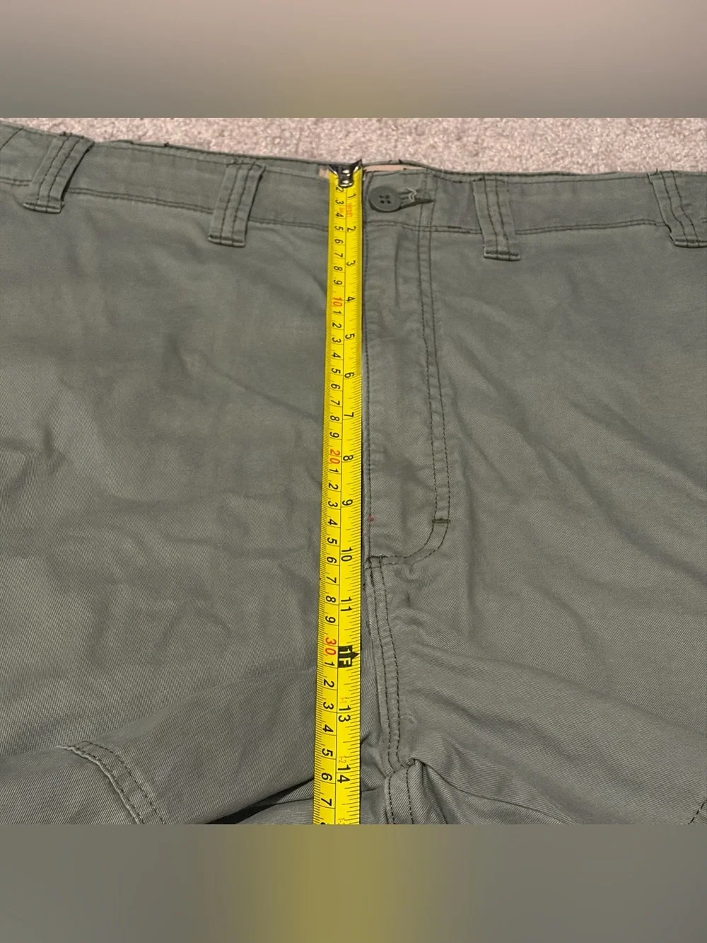 Wrangler Authentic Cargo Shorts Men's Size 48 Green Flat Front Outdoors (48x10)